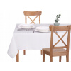 Obrús na stôl - Fain -rezistentný obrus 230 x 110 cm obdĺžnik (PATHE -RESISTANT OBLASŤ - 110X230 - pevná biela biela)