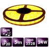 ECOLIGHT LED pásik - SMD 2835 - 5m - 60LED/m - 4,8W/m - IP20 - žltá