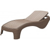KETER Atlantic Lehátko záhradné polohovacie 197 x 74 x 36 cm - cappuccino KETER 217341/1