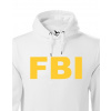 Pánská mikina - FBI, Barva Bílá, Velikost L Bezvatriko.cz 501078