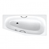 Kaldewei Advantage - Asymetrická vaňa Mini Star ľavá 833, 157x75/50 cm, s otvormi na držadlá, celoplošný antislip, biela 224934010001