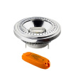 Diolamp Double COB LED Reflektor AR111 G53/12V AC/15W/4000K/920Lm/40°/Dim + Driver 12V