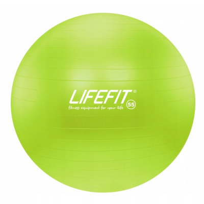 LIFEFIT Gymnastická lopta LIFEFIT ANTI-BURST 55 cm, zelená