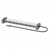 MANHATTAN Dokovací stanice USB-C 10v1, 2xHDMI, 2xUSB-C, 3xUSB, 1xRJ45, čtečka SD karet, šedá 190398