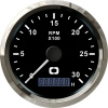 OSCULATI Revolution counter 0-3000 RPM čierna/čierna Variant: Počítadlo otáčok 0-8000 ot/min čierne/leštené Revolution counter 0-3000 RPM black/black