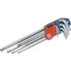 EXTOL PREMIUM 8819312 - L-kľúče IMBUS predĺžené, sada 9ks, s guličkou, 1,5-10mm