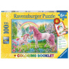RAVENSBURGER Puzzle Magičtí jednorožci XXL 100 dílků + omalovánky