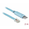 Delock USB adaptér USB 1.1, USB 2.0 USB-A zástrčka, konektor rj45 2.00 m modrá 64185; 64185