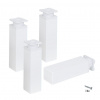 Stabilit Sada nábytkových nôh nastaviteľných, 40 × 150–170 mm, plast, biela, 50 kg, 4 ks, 50613