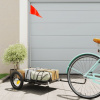 zahrada-XL Príves na bicykel, čierny 122x53x28 cm, železo 94204