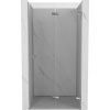 Mexen, Mexen Lunar-F pravé sklápacie sprchové dvere 75 cm, transparentné, chróm - 836-075-000-01-00-P