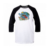 TSG tričko - 3/4 raglan t-shirt skatecreep grey mel black (808) veľkosť: M