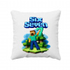 Steve 67 - Six Seven - vankúš s potlačou - inspirované Minecraft - Tričkový | Biela