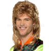 Parochňa - 80s STYLE MULLET JASON - hnedá s blond melírom pánska