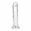 Realrock Realistické dildo s prísavkou 15,5 cm transparentné