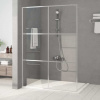 Sprchová zástěna walk-in stříbrná 140 x 195 cm čiré ESG sklo Stříbrná 152119