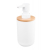 BISK Erga SNOW, dávkovač mydla na postavenie 350ml, biela-hnedá, ERG-07578
