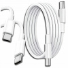 Kábel ZeeTech USB typ C - USB typ C 1 m biely