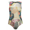 Desigual body s potlačou čierna | krémová | viacfarená L DESIGUAL 8445110282052