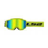 LS2 CHARGER GOGGLE H-V YELLOW WITH IRIDIUM VISOR