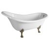 Polysan BRIXTON voľne stojaca vaňa 174x83x81 cm, nohy bronz, biela 94857