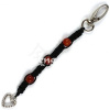 Shamballa kľúčenka Karneol, čierna 1