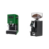 Gaggia Classic E24 BC, green + Eureka Mignon Specialita Smart, CR black