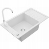 Kuchynská batéria - Mexen Elias Granite Battery Sink, biela (Kuchynská batéria - Mexen Elias Granite Battery Sink, biela)