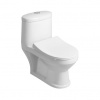 Kombinovaný záchod Aqualine Petit pre deti, zadný/spodný odpad, biely PT520