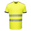 PORTWEST HI-VIS PW3 T181 / Funkčné reflexné tričko - HV žltá/čierna 4XL