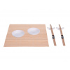 Excellent houseware Sushi set porcelán / bambus sada 7 ks bílá KO-278000190bila