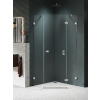 New Trendy Avexa Nickel Brushed sprchovací kút 90x90 cm brúsené/priehľadné sklo EXK-8559
