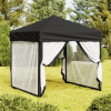 zahrada-XL Skladací párty stan s bočnicami čierny 2x2 m 93511