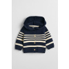 SVETER GANT BRETON STRIPED CARDIGAN MARINE