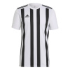 adidas Striped 21 Football Shirt Adults White/Blck L