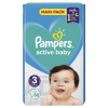 PAMPERS active baby Maxi Pack 3 Midi detské plienky (6-10 kg)(inov.2018) 1x66 ks