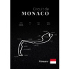 Plagát, Obraz - Monaco racetrack, 30 × 40 cm