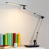 Stolná LED lampa Lindby Felipe, čierna, podstavec s objímkou - DEL-1212 SilverBlack