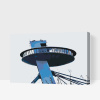 Vymalujsisam.sk Maľovanie podľa čísiel - Bratislava ufo Veľkosť: 40x60cm, Rám: Na kartónovej doske