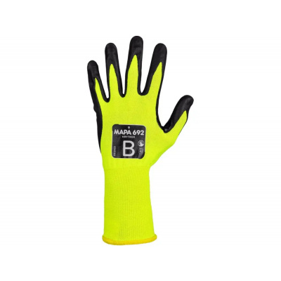Protiporezové rukavice Mapa Krytech 692 - veľkosť: 11/XXL, farba: žltá/čierna