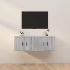 vidaXL Nástenné TV skrinky 2 ks sivé sonoma 57x34,5x40 cm