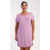 Dámska nočná košeľa s krátkym rukávom Liliana - pudrová 2XL (VIENETTA SECRET)