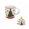 Hrnček Duo Vianočný stromček 3 porcelán 400 ml