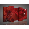 Obraz na plátne viacdielny - OB3013 - Červená ruža 150cm x 100cm - S5