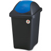 Stefanplast Popolník-košík plast 30 l čierna, čierna/modrá, modrá
