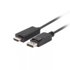 DISPLAYPORT(M) V1.1 ->HDMI(M) 1,8M KÁBEL LANBERG (CA-DPHD-11CC-0018-BK)