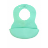 Podbradník Babyono silikónový zelený 1 ks