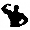 CUKROWY TLAČ Jedlý obrázok na tortu POSILŇOVŇA GYM SVALY 1 + TEXT #24