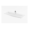 RAVAK CLEAR umývadlo s otvorom pre batériu, XJJ01110000, 100 x 38 cm, biela