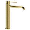 Sapho Sapho, FLAWO stojanková umývadlová batéria vysoká bez výpuste, zlatá matná, FR678GB